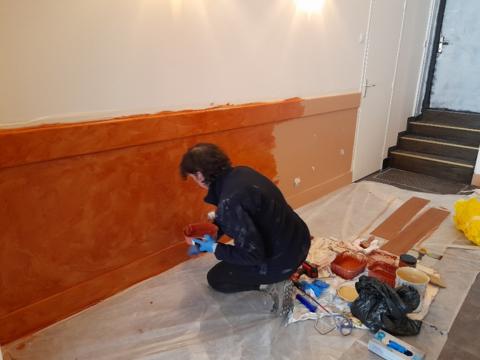 Peinture naturelle APRES VALERIE BORDAGE OKKO PEINTURE MURALE PEINTURE MATERIAUX NATURELS