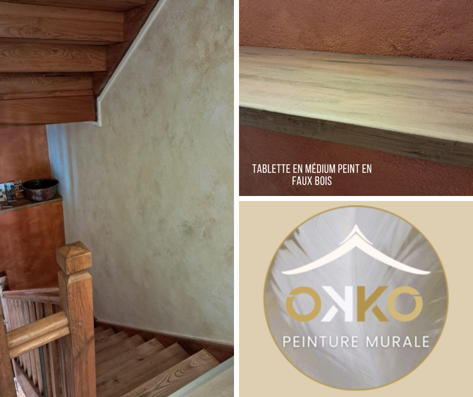  Valérie Bordage okko-peinture-murale okko peintures murales école d' Avignon peintre en décor du patrimoine artisan d'art maîtrise savoir faire Peintre peinture naturelle chambre salle de bain fresque mur murale luxe or décorative décoratif chaux stuc faux marbre faux bois imitation matière trompe l'œil pigment liant patrimoine salon mate brillant satinée finition qualité création rénovation restauration monument historique château demeure villa enduit atelier cours formation stage accompagnement tableau marais poitevin cantal buron artistique artiste couleur harmonie dégradé aplat motifs abstrait illustration photo badigeon eau forte lavis glacis aquarelle huile vernis œuf colle de peau argile sable chaux aérienne chaux hydrolique lait de chaux chaux en pâte chevalet couteau pinceaux brosse rouleaux spatule taloche serer lisser ferrer talocher recette tradition environnement sain savoir-faire art architecte conservation maison église commerce restaurant hôtel école hôpital habitat Corrèze La Rochelle Rochefort Fouras Charentes - Maritimes Lot Lot et Garonne Aveyron chantier projet réhabilitation assurance dégat des eaux  paysage portrait décoration florale technique expertise professionnelle artisan artisane devis professionnel bâtiment ancien charme harmonie  Intérieur extérieur piscine ambiance zen japonaise wabi zabi feng shui tendance aménagement style inspiration esthétique espace coloré camaieu panoramique grisaille bohème chic élégant ocre terra cota ombre naturelle rouge jaune vert vintage cosy chambre parentale écologique économique agence immobilière home staging agencement intérieur texture jungle relooking