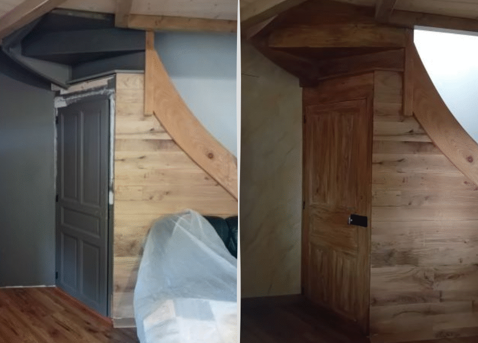 RENOVATION : Création d’un FAUX BOIS en raccord avec l’existant